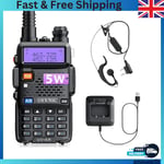 Handheld Police Radio Scanner Fire Transceiver Portable Antenna Walkie Talkie UK