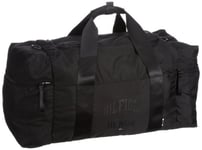 Hilfiger Denim TAYLOR DUFFLE EK56915483, Sac à main homme - Noir-TR-B1-302, 58x27x26 cm (B x H x T)