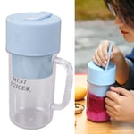 (Blue)Mini Juicer Cup 1200mAh Easy To Portable Blender Juicer Large Capacity