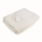 Carmen C81193 Double Heated Under Blanket with Overheat Protection, 70W, White