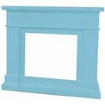 MPC - Habillage De Cheminée Bleu Turquoise Cm 95x109x21,5 Sined Cornice Camino Lipari Turchese