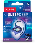 Alpine SleepDeep Mini – Ear Plugs for Sleep and Concentration New 3D Oval Shape