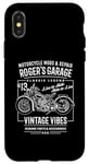 iPhone X/XS Roger's Garage Vintage Motorcycle Design for the Name Roger Case