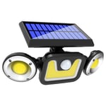 LaBlanc - Lampe solaire d'extérieur 83LED ultra puissante avec détecteur de mouvement, projecteur solaire étanche IP65 pour éclairage extérieur