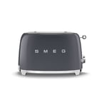 Smeg 2 Slice Toaster in Slate Grey