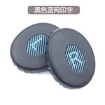 Earpads Coussinets de Rechange Coussinets d'oreille Oreillette de Remplacement Coussins en Mousse pour Casque Casque Dr. BOSE Soundlink Soundtrue OE2 OE2I sérigraphie noire et bleue,