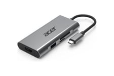 Acer USB Type-C 7 in 1 Mini Dock (ADK040) - dockingstation - USB-C - HDMI