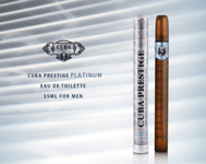 CUBA PRESTIGE PLATINUM MEN 35ML EDT SPRAY - NEW & BOXED - FREE P&P - UK