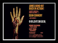 Pyramid International James Bond Goldfinger One-Sheet, Framed Print