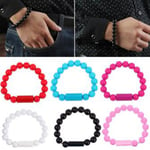 Wearable Mini Usb Charging Bracelet Beads Cable Pho White F Android1m