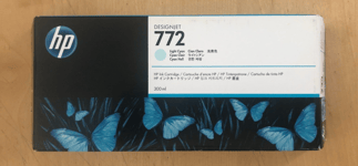 Genuine HP 772 Ink - LIGHT CYAN / DESIGNJET Z5200 (INC VAT) BOXED