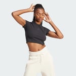 adidas Lounge Ribbed Crop T-Shirt Women