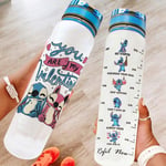 Generic Branded You Are My Valentine Stitch Sports Water Bottle Large Drinking Bottle With Time And Water Marker Leak Proof Gifts For Friends white 1000ml