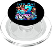 C'est mon septième anniversaire, mon garçon Sea Fish Ocean Animals Aquarium PopSockets PopGrip pour MagSafe