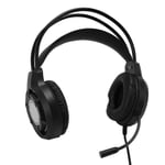 USB Gaming Headset Computer Headphones with Microphone RGB Light Wired TDM