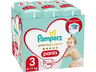 Bleier - Truser Pampers Premium Care Pants 3 Str, 140 Stk.