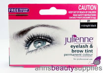 Julienne Black Eyelash & Eyebrow Tint 15ml Permanent Dye