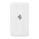 Étui ferrari Ff Serie Livre Etui Flip pour BlackBerry Z10 Blanche