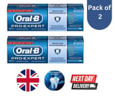 2 x Oral-B Pro 75ml Toothpaste, Extra Fresh Mint, Professional Protection & Care