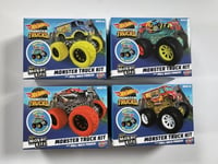 Hot Wheels mini maker kitz x4 Monster Trucks Bundle | Nacho Mammas Twisted Tredz