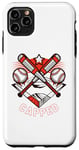 Coque pour iPhone 11 Pro Max Casquette de baseball maman jeu sport voyage équipage vacances terrain de balle