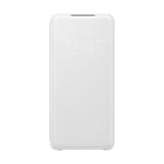 Samsung Étui pour Galaxy S20 Folio LED Modèle View Cover avec Porte-cartes Blanc