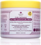 Curl Defining Leave in Curl Cream for Curly Hair by Nature Spell – Infused with 