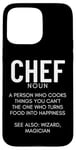 Coque pour iPhone 15 Pro Max Définition du Chef Funny Cook Cooking Chefs