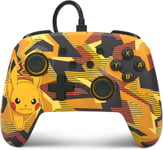 Manette Filaire Améliorée Pour Nintendo Switch, Modèle Switch Oled Et Switch Lite, Accessoire De Jeu, Manette De Jeu, Manette Filaire, Sous Licence Officielle -Pokemon:Pikachu Camouflagetempête