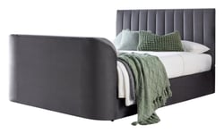 Smart TV Bed Sheldon Kingsize Ottoman Frame - Grey