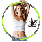 KANGSHENG Hoola Hoop, Hoola Hoop Lesté Pour L'exercice, Φ100CM Fitness Hoola Hoops Adultes Enfants,6 Sections Détachables-1.3KG, Profession Réglable Soft Hoola Hoop Pour Perdre Du Poids,Corde À Sauter