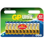Batteri GP Ultra Plus AA/LR6 10-p