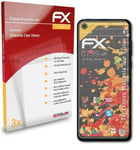 atFoliX 3x Screen Protection Film for Lenovo Motorola One Vision matt&shockproof