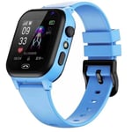 Montre Connectée Lbs Sos Pour Enfants,Téléphone,Localisation,Caméra,Appel Vidéo,Carte Graphique,Lampe De Poche,Réveil,Cadeaux Pour Enfants - Type Blue