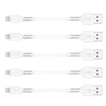 10cm iPhone Charge Cable Short, 5 Pack USB A to Lightning Cord for Fast Charging Stations Compatible with Apple iPhone 12 11 Pro Max Xs 8 7 6 5 Plus, iPad Air/Mini