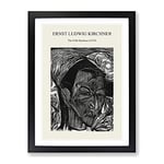 The Fifth Bauhaus By Ernst Ludwig Kirchner Exhibition Museum Painting Framed Wall Art Print, Ready to Hang Picture for Living Room Bedroom Home Office Décor, Black A2 (64 x 46 cm)