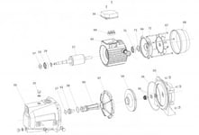 E.M.S Reservdelar MaxiJet 50/80/100 (typ av reservdel: 19. Lager pumpsida)