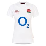 Umbro Womens England Rugby Home Shirt 2024 6 Nations Top White XL