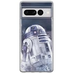 ERT GROUP mobile phone case for Google PIXEL 7 PRO original and officially Licensed Star Wars pattern R2D2 001 optimally adapted to the shape of the mobile phone, case made of TPU