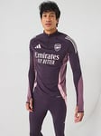 adidas Mens Arsenal Training Top - Purple, Purple, Size L, Men