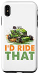 Coque pour iPhone XS Max Tondeuse à gazon I'd Ride That Racing Gardener