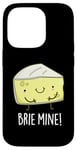 Coque pour iPhone 14 Pro Jeu de mots amusant au fromage Brie Mine