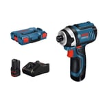 BOSCH PROFESSIONAL Bosch Professional Gdr 12v-105 Slagdrivare + 2 2,0ah Batterier Lboxx - 06019a6977