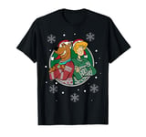 Christmas Scooby Doo Shaggy Arms Crossed Snowing T-Shirt