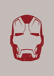 Komar Wall Picture - Iron Man Helmet MK 43 - Size: 50 x 70 cm - Marvel