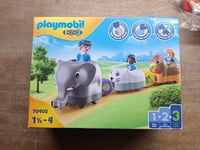 Playmobil 123 70405 - Animal Train Figures & Playset - 9 Pieces