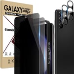 Protection Écran Pour Samsung Galaxy S23 Anti Espion (6,1) Film Protection Ecran Privacy [Non-Verre] Et Caméra Arrière Protecteur [2+2 Pièces], Avec Le Cadre D'installation