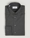 Eton Slim Fit Wrinkle Free Flannel Pepita Shirt Green