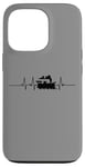 Coque pour iPhone 13 Pro Train Heartbeat Locomotive Chemin de fer Vapeur Modèle Train