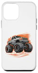 Coque pour iPhone 12 mini Monster Truck pour tout-petits jeunes et adultes